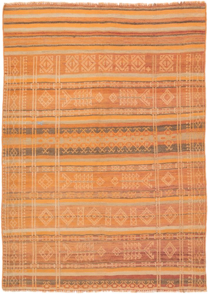 Afghan rug Kilim Afghan Antique 5'1"x3'8" 5'1"x3'8", Persian Rug Woven by hand