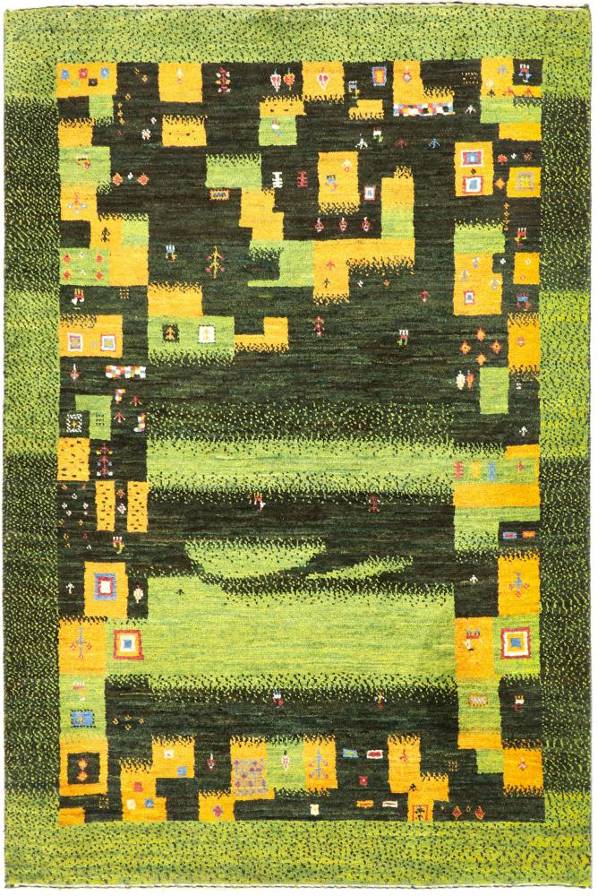 Perzisch tapijt Perzisch Gabbeh Loribaft Nature 4'11"x3'3" 4'11"x3'3", Perzisch tapijt Handgeknoopte