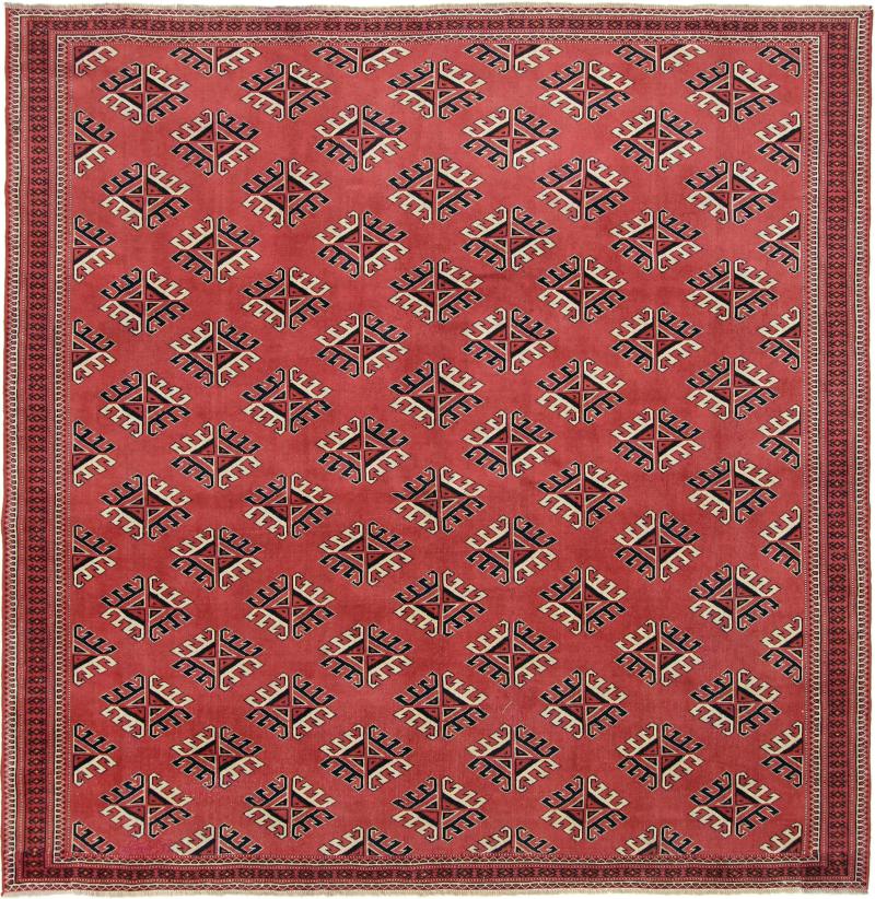 Persialainen matto Turkaman 7'9"x7'9" 7'9"x7'9", Persialainen matto Solmittu käsin