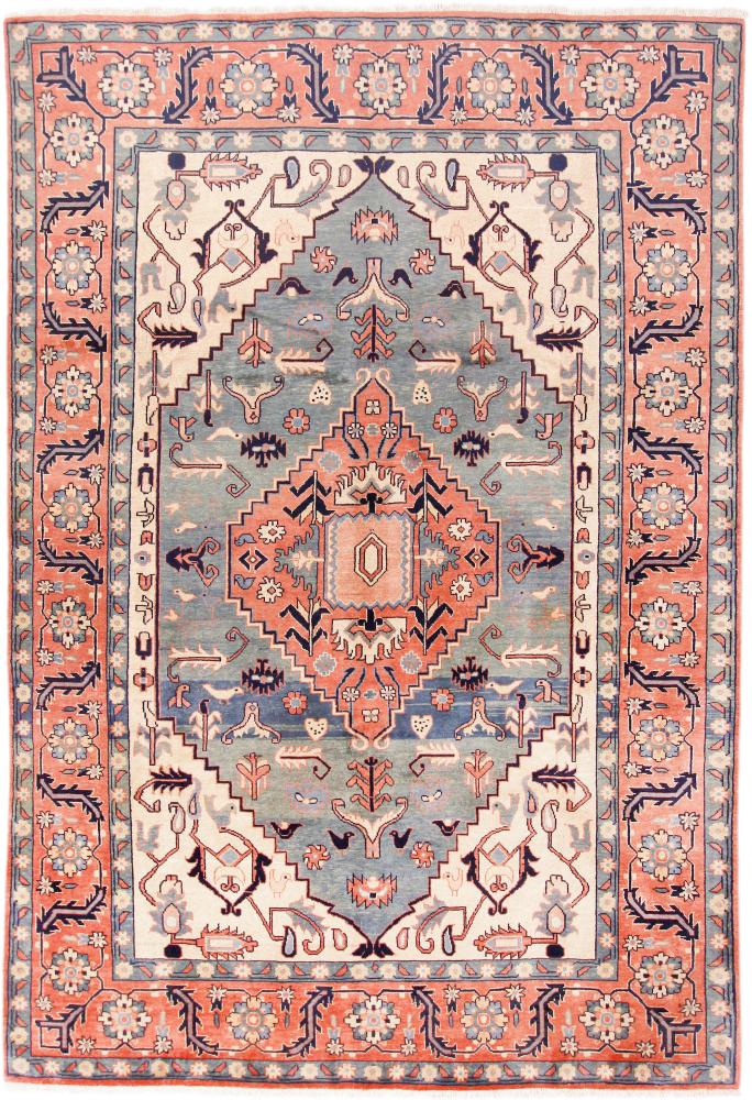 Persian Rug Heriz 9'8"x6'6" 9'8"x6'6", Persian Rug Knotted by hand