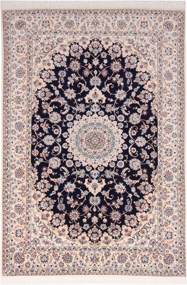 Tapis persan Naïn 9La 9'9"x6'8" 9'9"x6'8", Tapis persan Noué à la main