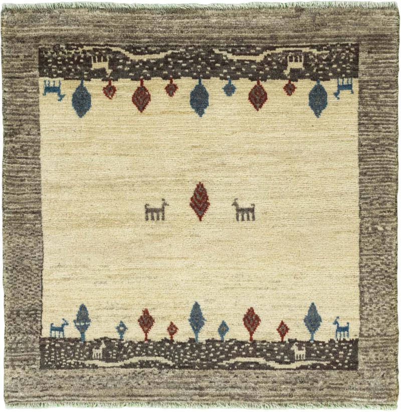  ペルシャ絨毯 ペルシャ ギャッベ ペルシャ Ghashghai 104x106 104x106,  ペルシャ絨毯 手織り