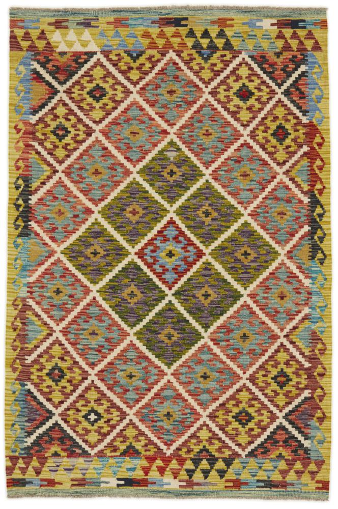 Afghanischer Teppich Kelim Afghan 6'3"x4'0" 6'3"x4'0", Perserteppich Handgewebt