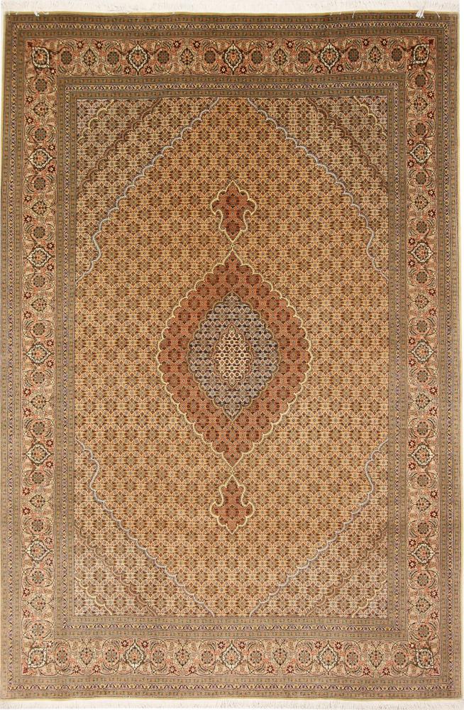 Persian Rug Tabriz 9'10"x6'7" 9'10"x6'7", Persian Rug Knotted by hand