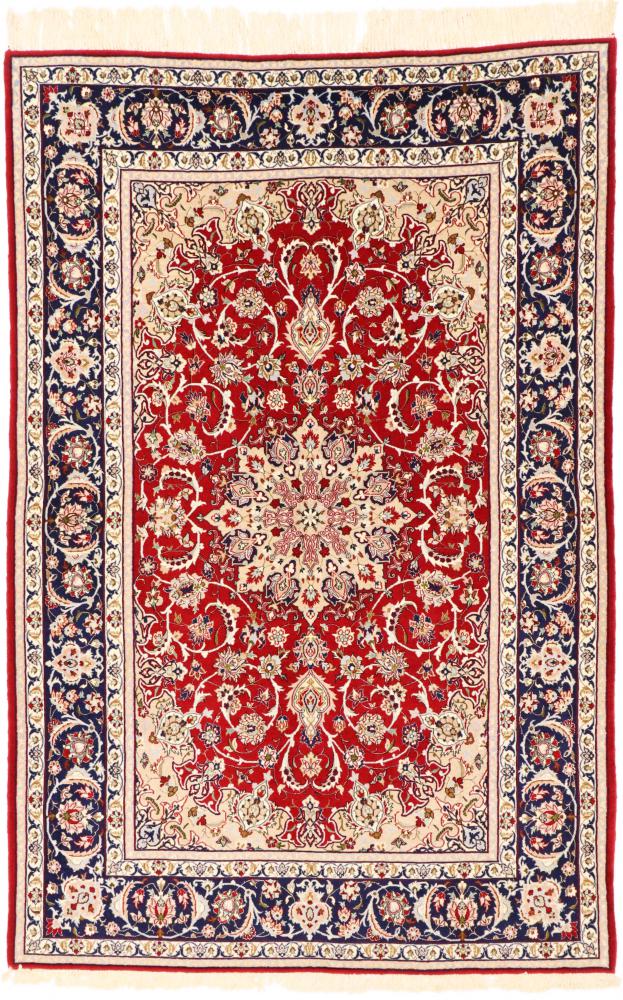 Perserteppich Isfahan Seidenkette 242x161 242x161, Perserteppich Handgeknüpft