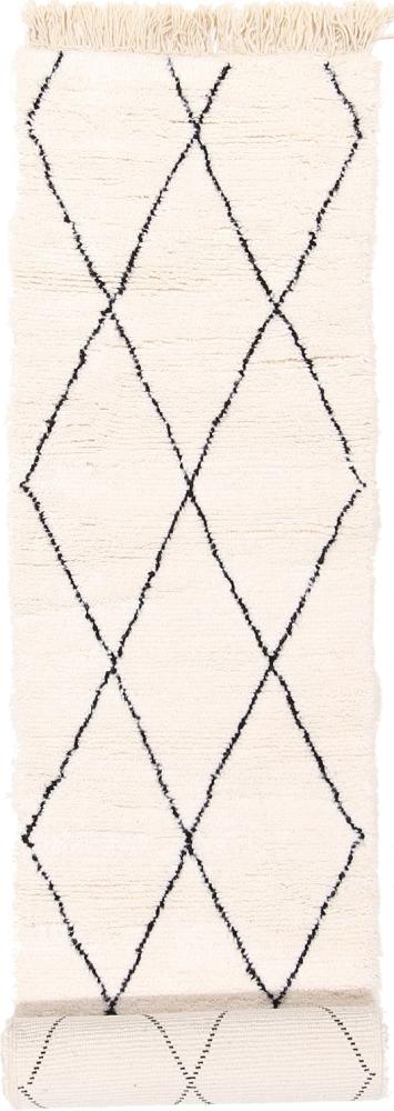 Marokkói szőnyeg Berber Maroccan Beni Ourain 9'8"x2'6" 9'8"x2'6", Perzsa szőnyeg Kézzel csomózva