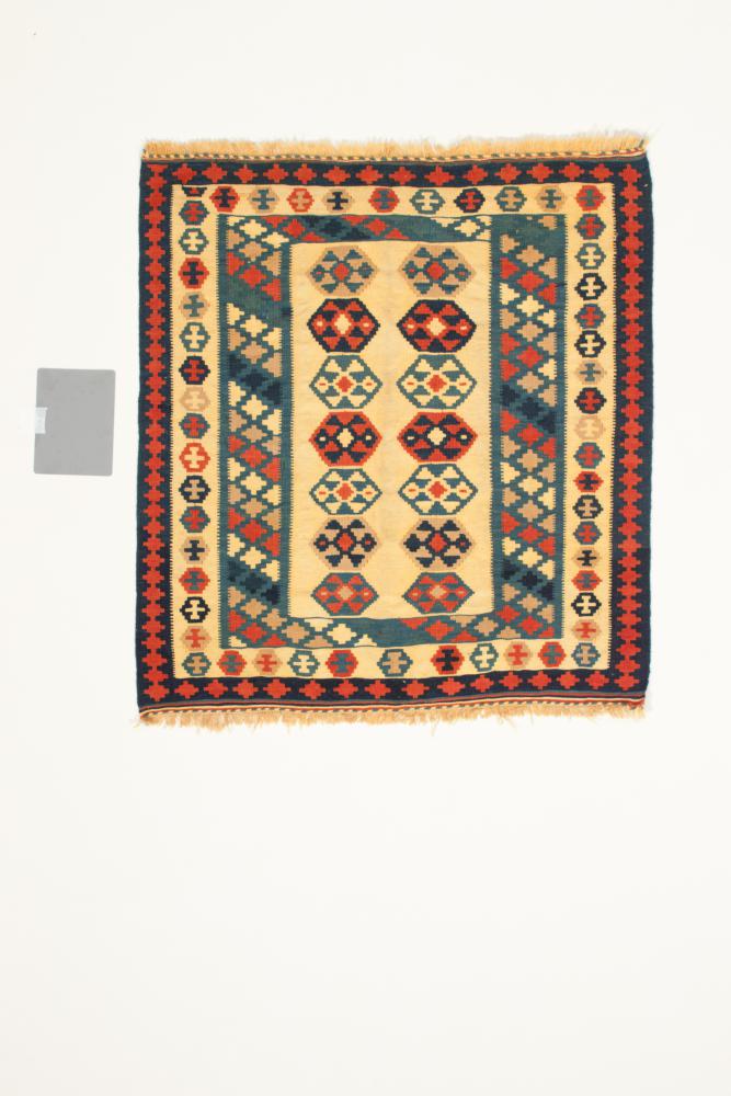 Tapis persan Kilim Fars 106x98 106x98, Tapis persan Tissé à la main