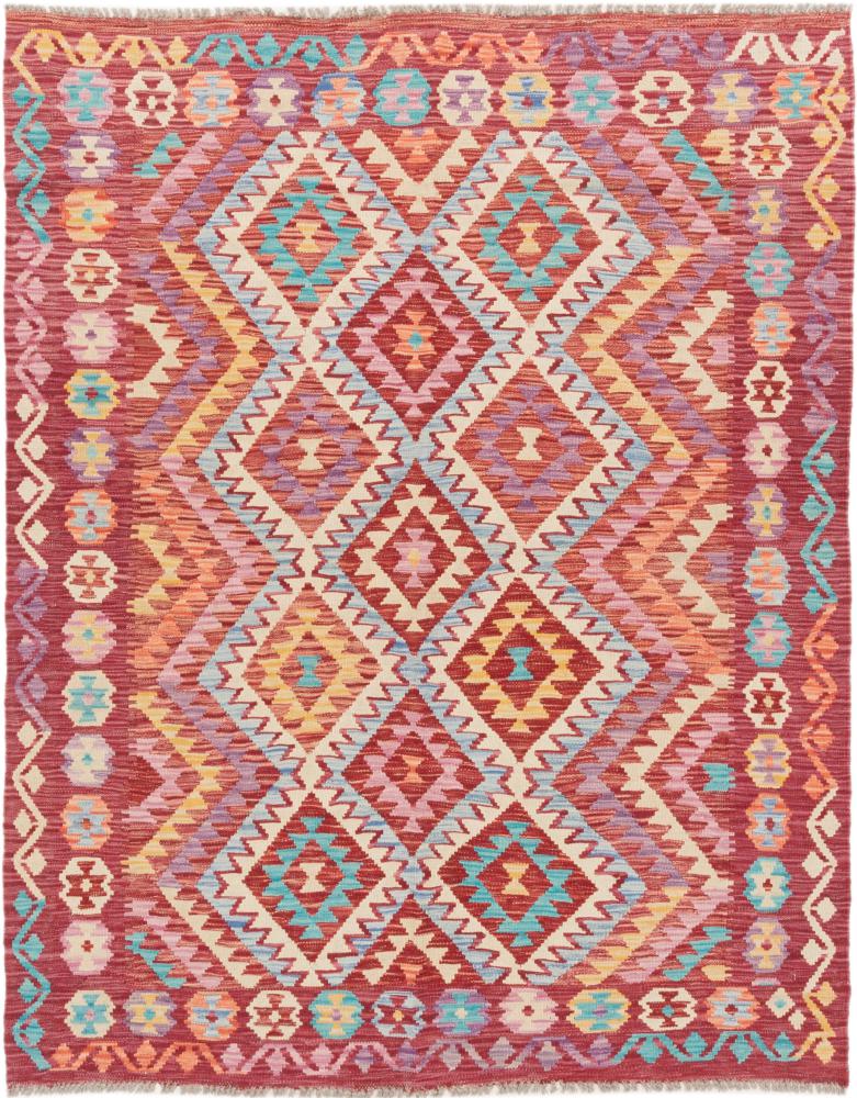 Alfombra afgana Kilim Afghan 196x155 196x155, Alfombra persa Tejido a mano