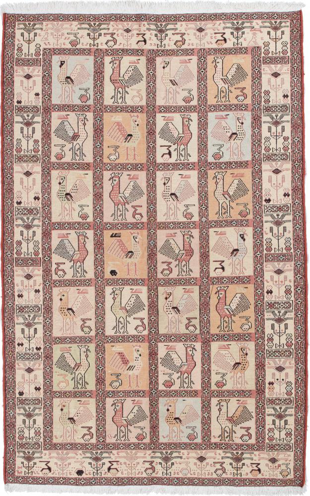 Tappeto persiano Kilim Soumak Shahsavan 191x123 191x123, Tappeto persiano Annodato a mano