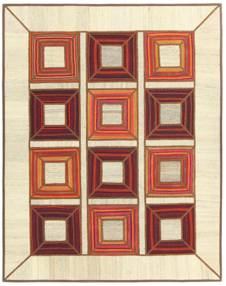  ペルシャ絨毯 キリム パッチワーク 6'3"x5'0" 6'3"x5'0",  ペルシャ絨毯 手織り