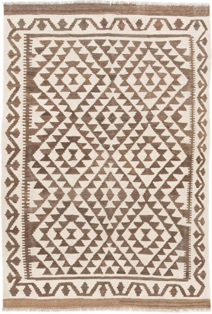 260×148cm【アフガンオールド手織りキリム】手織り絨毯-