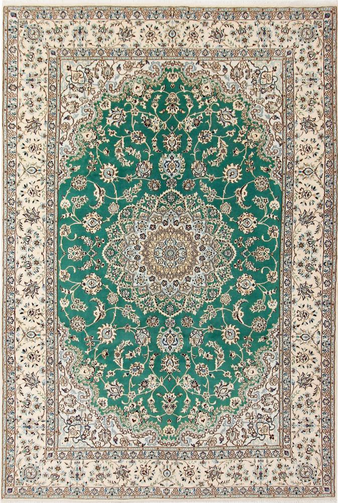 Tapis persan Naïn 9La 9'11"x6'8" 9'11"x6'8", Tapis persan Noué à la main