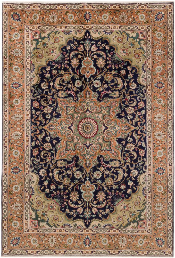 Persian Rug Tabriz 9'8"x6'8" 9'8"x6'8", Persian Rug Knotted by hand