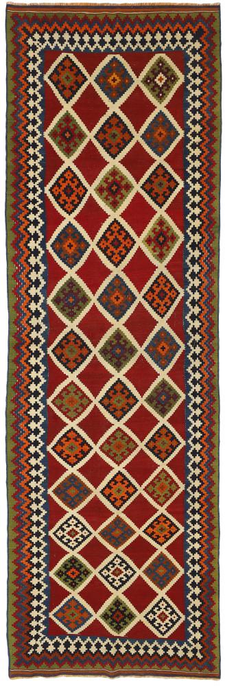 Persian Rug Kilim Fars 14'0"x4'0" 14'0"x4'0", Persian Rug Woven by hand