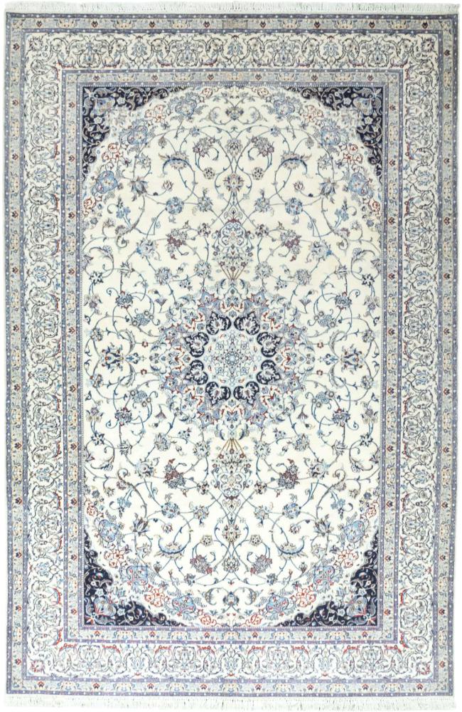 Persian Rug Nain 6La 9'11"x6'6" 9'11"x6'6", Persian Rug Knotted by hand