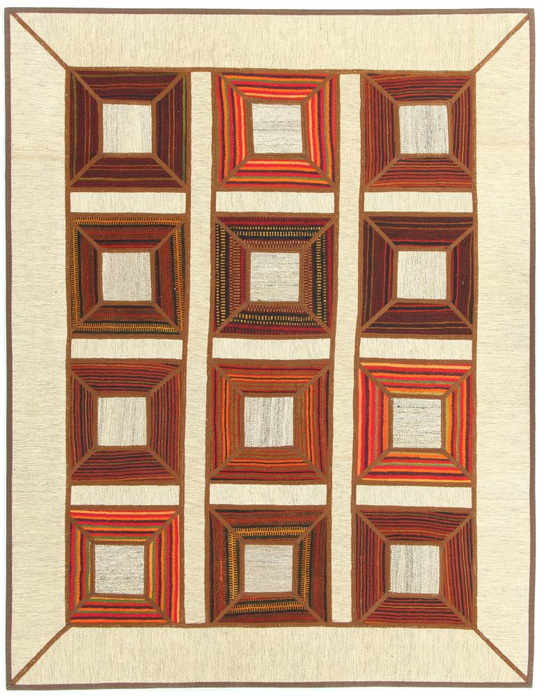  ペルシャ絨毯 キリム パッチワーク 6'4"x4'11" 6'4"x4'11",  ペルシャ絨毯 手織り