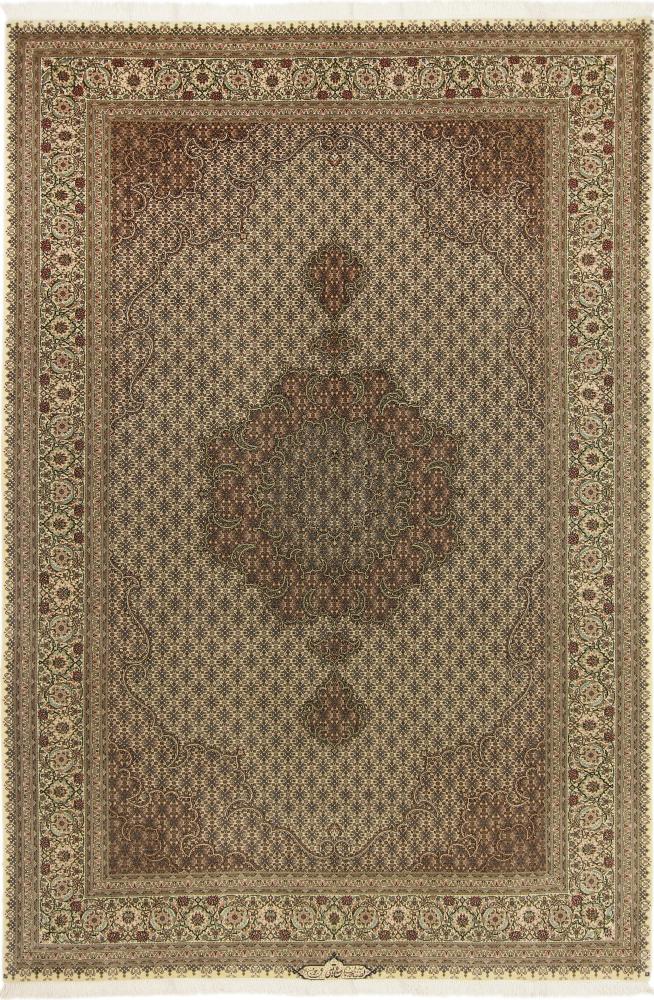 Tapis persan Tabriz Signé 301x202 301x202, Tapis persan Noué à la main