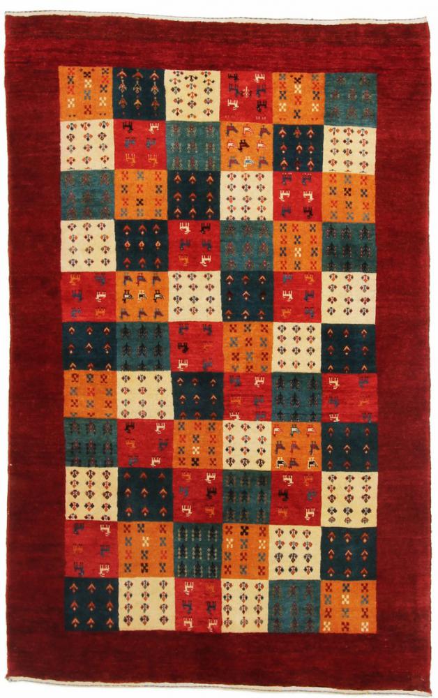 Tapis persan Persan Gabbeh Loribaft 189x120 189x120, Tapis persan Noué à la main