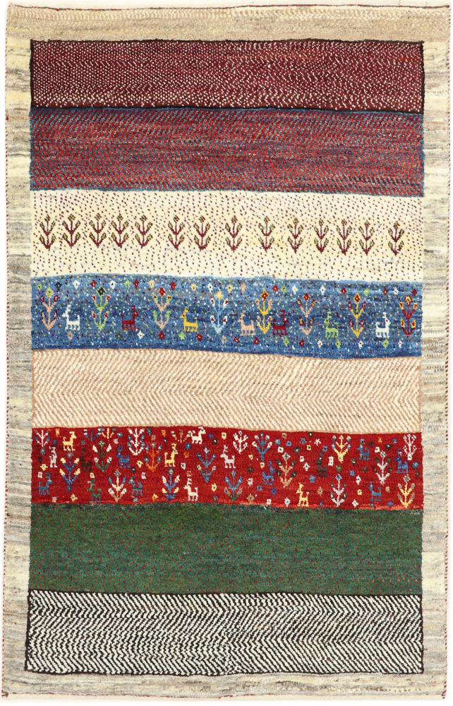Perzisch tapijt Perzisch Gabbeh Loribaft Nature 131x84 131x84, Perzisch tapijt Handgeknoopte