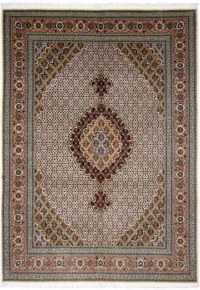 Tabriz Wool and Silk Mahi - 60 line - Handmade Persian Rug