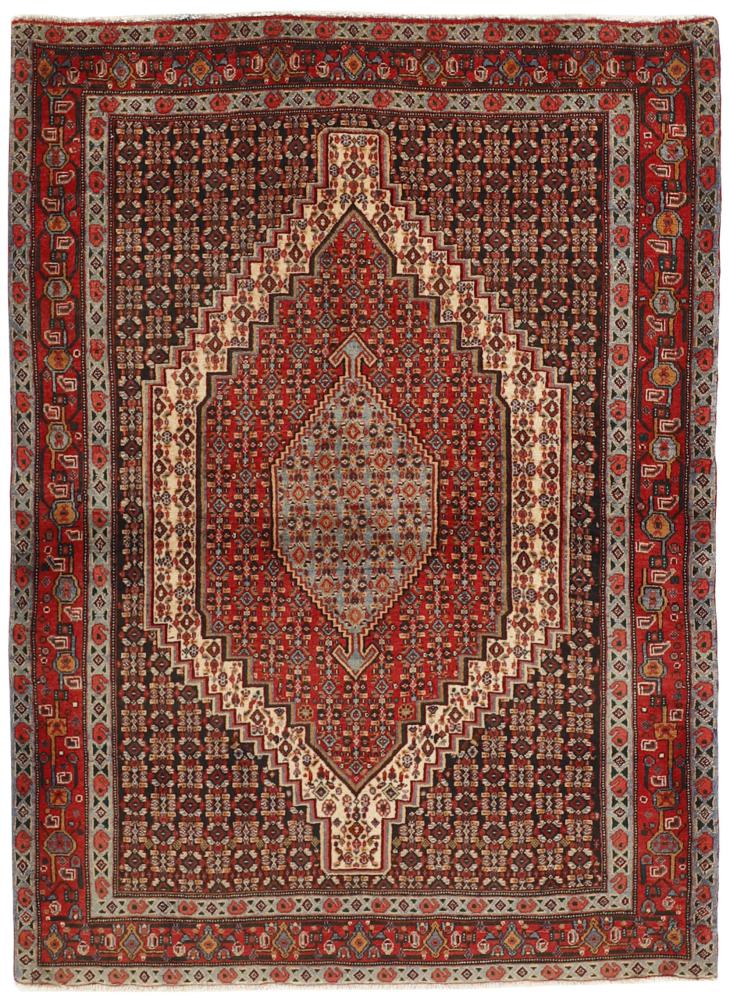 Tapis persan Senneh 157x120 157x120, Tapis persan Noué à la main