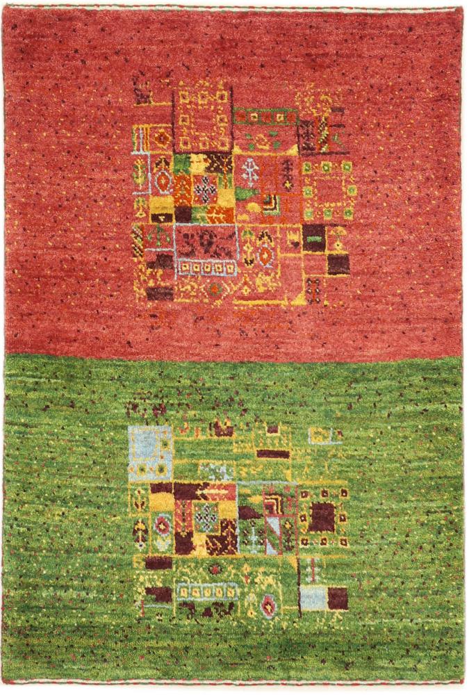 Tapis persan Persan Gabbeh Loribaft Nature 95x65 95x65, Tapis persan Noué à la main