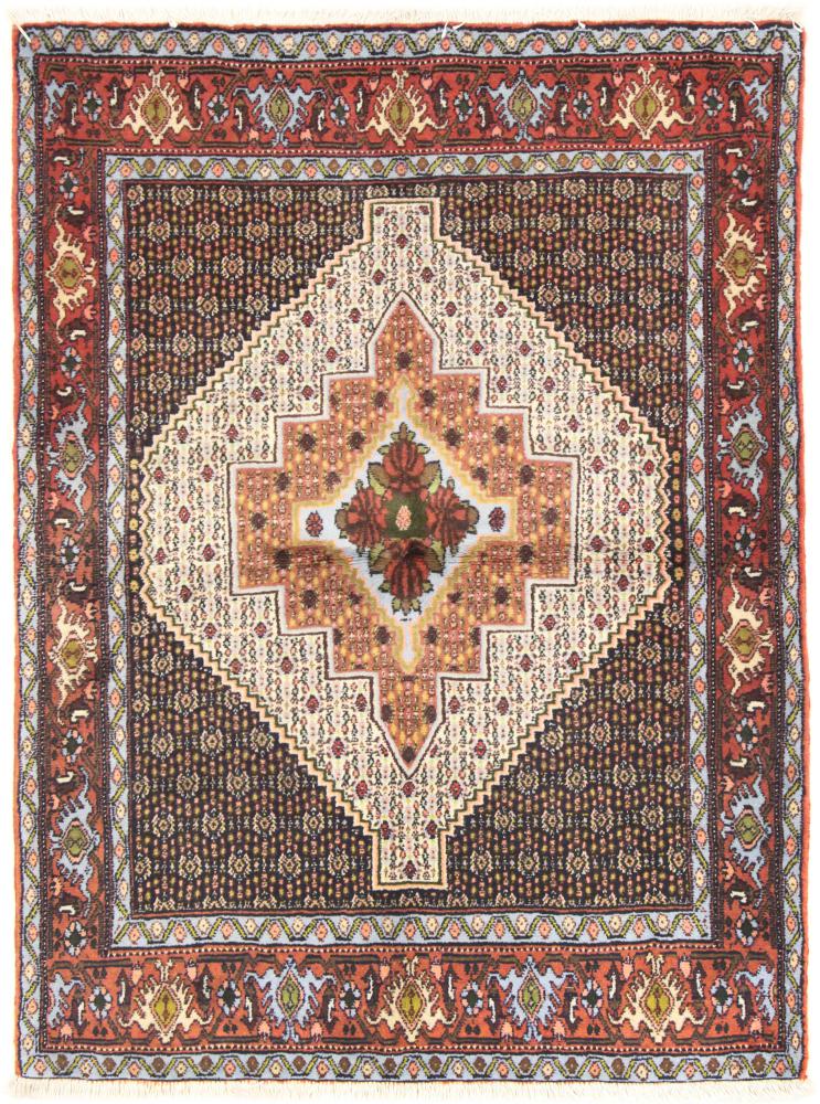 Tapis persan Senneh 5'2"x3'10" 5'2"x3'10", Tapis persan Noué à la main