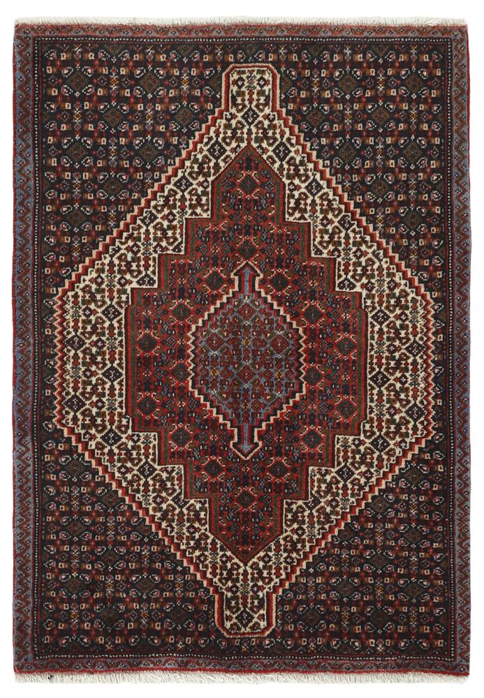 Tapis persan Senneh 3'1"x2'3" 3'1"x2'3", Tapis persan Noué à la main