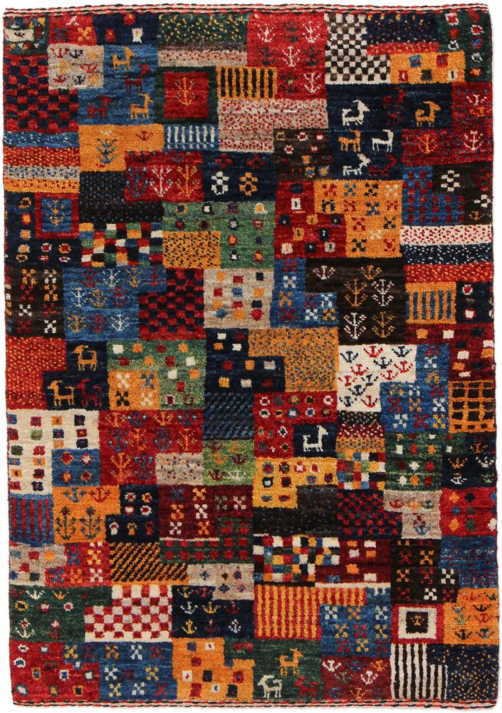  ペルシャ絨毯 ペルシャ ギャッベ ペルシャ ロリbaft Nowbaft 89x62 89x62,  ペルシャ絨毯 手織り