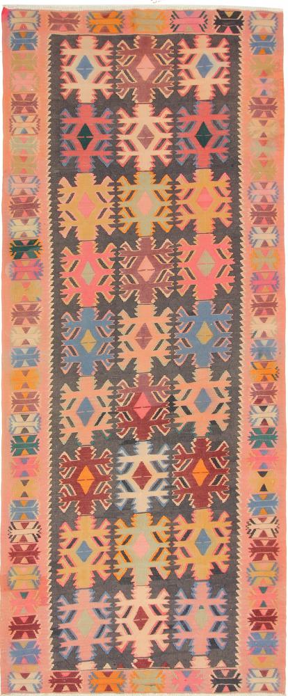 Perzisch tapijt Kilim Fars Azerbeidzjan Antiek 378x152 378x152, Perzisch tapijt Handgeweven