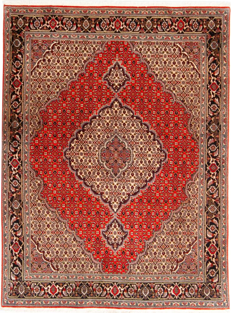Persian Rug Tabriz Mahi 6'6"x4'10" 6'6"x4'10", Persian Rug Knotted by hand