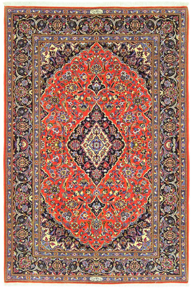 Persisk matta Keshan 217x144 217x144, Persisk matta Knuten för hand