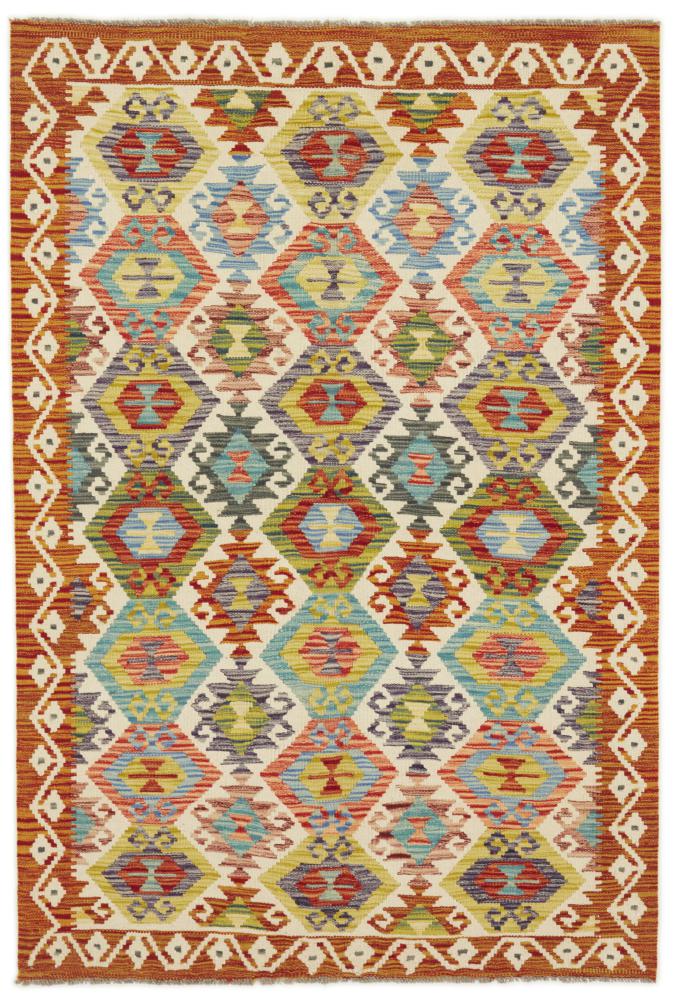 Afghan rug Kilim Afghan 5'10"x3'11" 5'10"x3'11", Persian Rug Woven by hand
