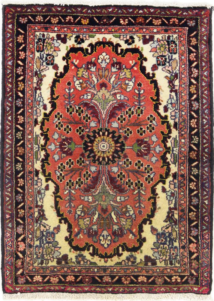 Persian Rug Hamadan Taherlo 3'1"x2'2" 3'1"x2'2", Persian Rug Knotted by hand