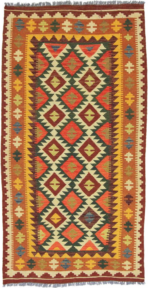 Afghansk teppe Kelim Afghan 203x103 203x103, Persisk teppe Handwoven 