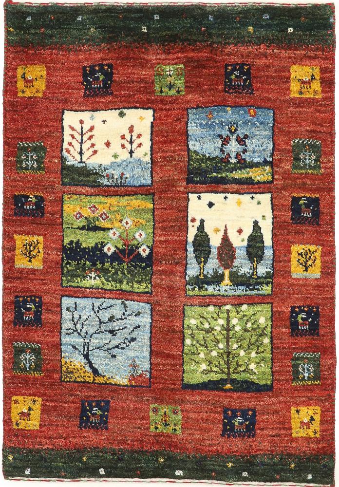  ペルシャ絨毯 ペルシャ ギャッベ ペルシャ ロリbaft Nature 92x63 92x63,  ペルシャ絨毯 手織り