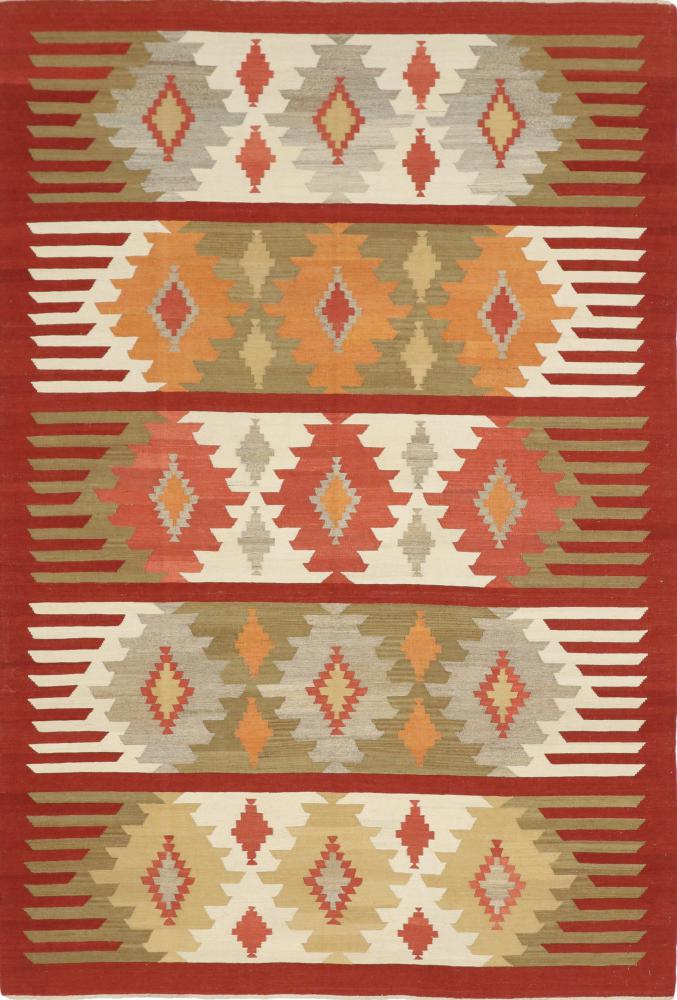 Persisk matta Kilim Fars Design 302x204 302x204, Persisk matta handvävd 