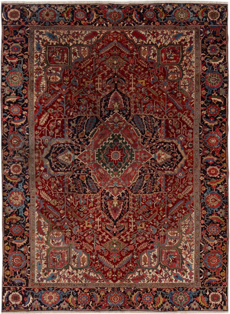 Persian Rug Heriz 12'10"x9'7" 12'10"x9'7", Persian Rug Knotted by hand