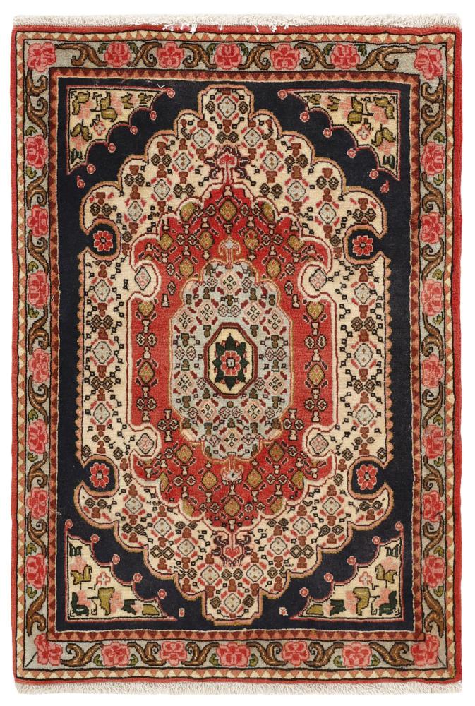 Persian Rug Senneh 3'7"x2'6" 3'7"x2'6", Persian Rug Knotted by hand