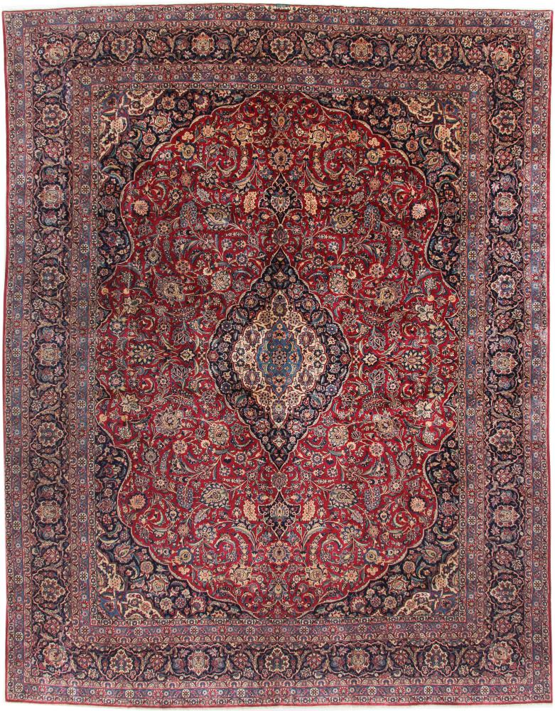 Tapis persan Kashan 414x324 414x324, Tapis persan Noué à la main