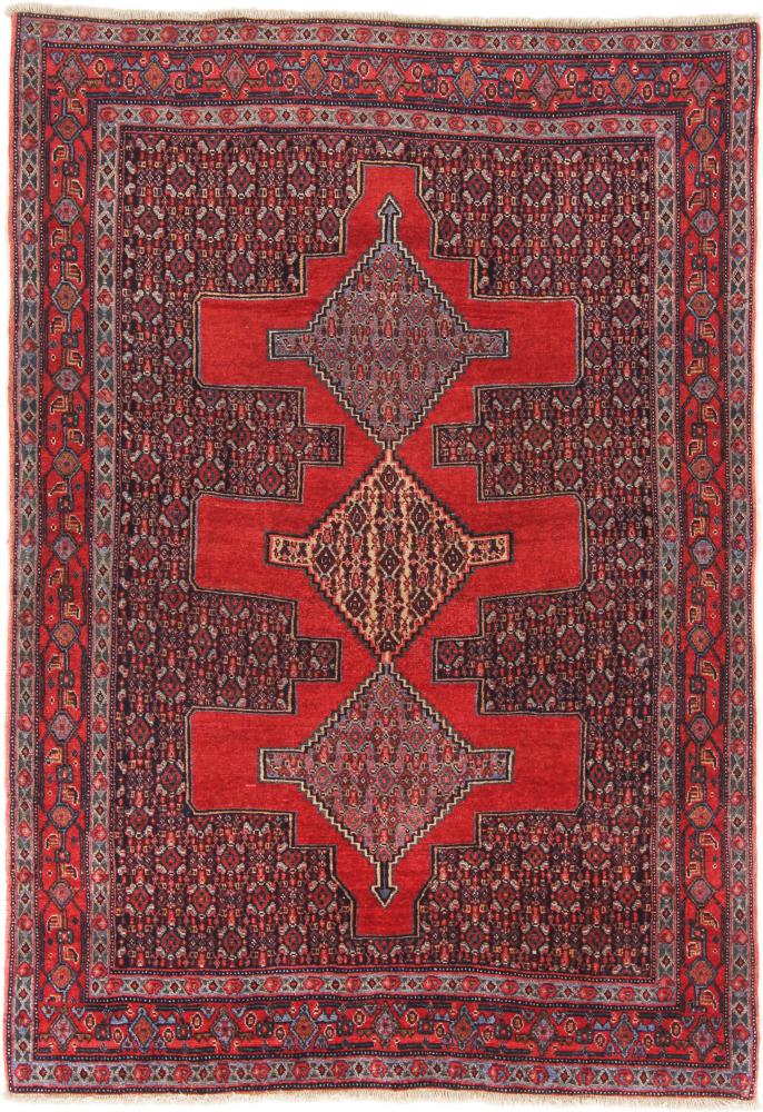 Tapis persan Sanandaj 183x126 183x126, Tapis persan Noué à la main