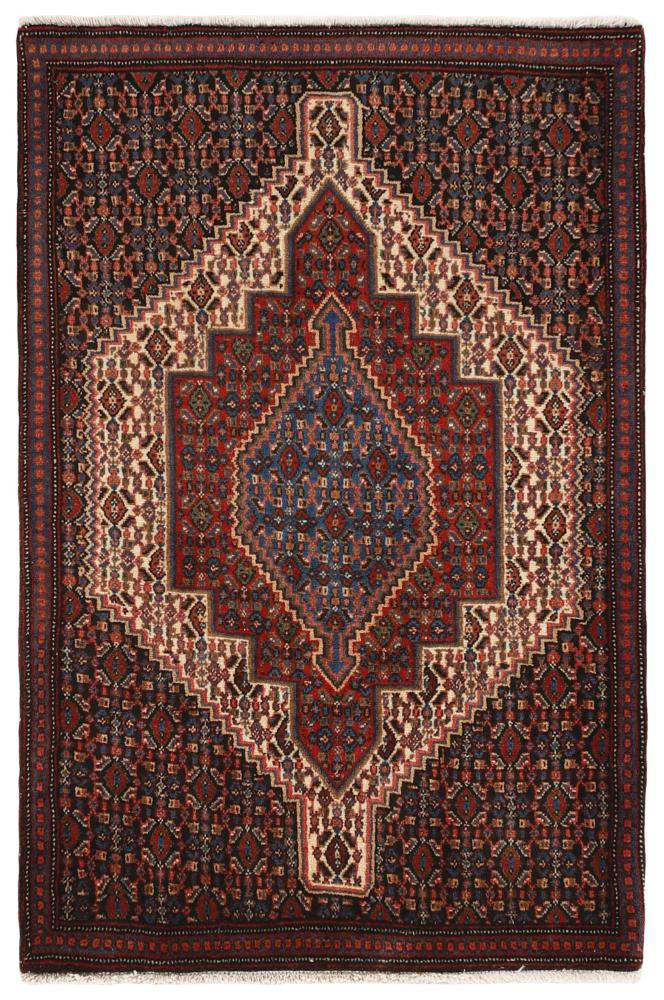 Persian Rug Senneh 3'4"x2'3" 3'4"x2'3", Persian Rug Knotted by hand
