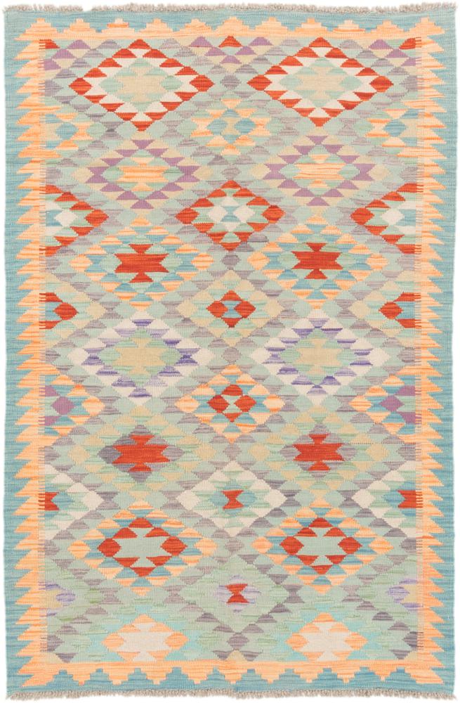 Tapete afegão Kilim Afegão 186x123 186x123, Tapete persa Tecido à mão