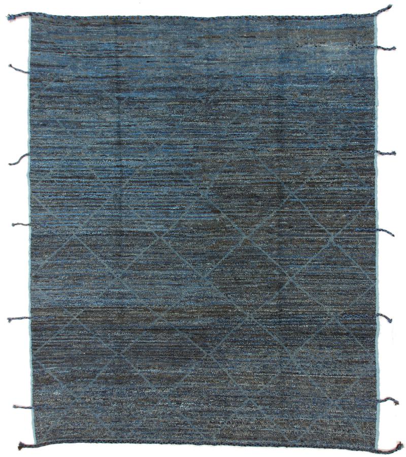 Pakistani rug Berber Maroccan Design 10'0"x8'2" 10'0"x8'2", Persian Rug Knotted by hand