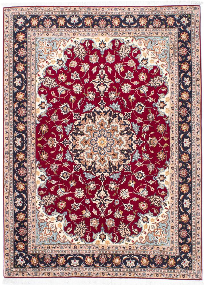 Persian Rug Tabriz 50Raj 6'9"x5'1" 6'9"x5'1", Persian Rug Knotted by hand