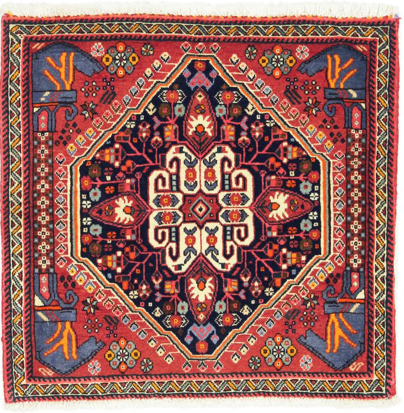 Persian Rug Ghashghai 62x64 62x64, Persian Rug Knotted by hand