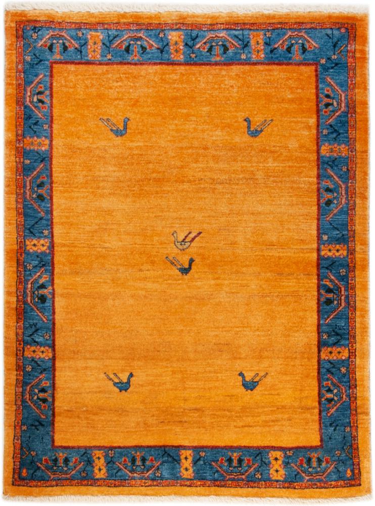 Persian Rug Persian Gabbeh Loribaft 4'9"x3'7" 4'9"x3'7", Persian Rug Knotted by hand