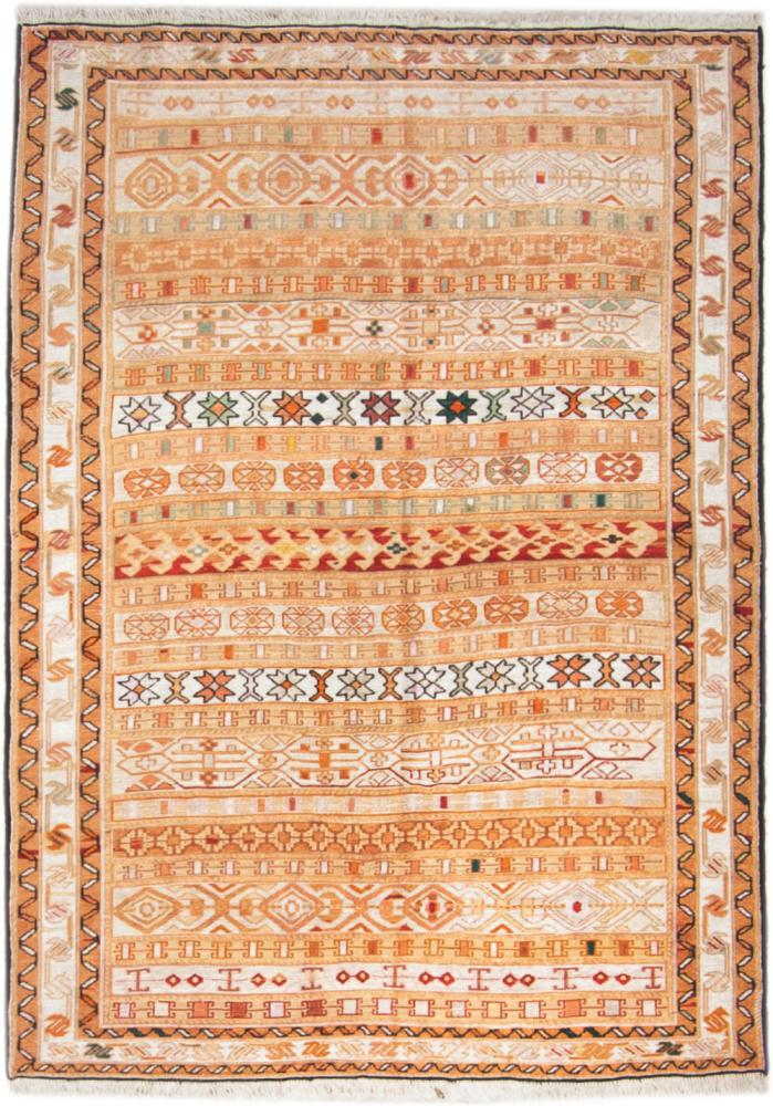 Tappeto persiano Kilim Fars Sumak 4'9"x3'6" 4'9"x3'6", Tappeto persiano Tessuto a mano