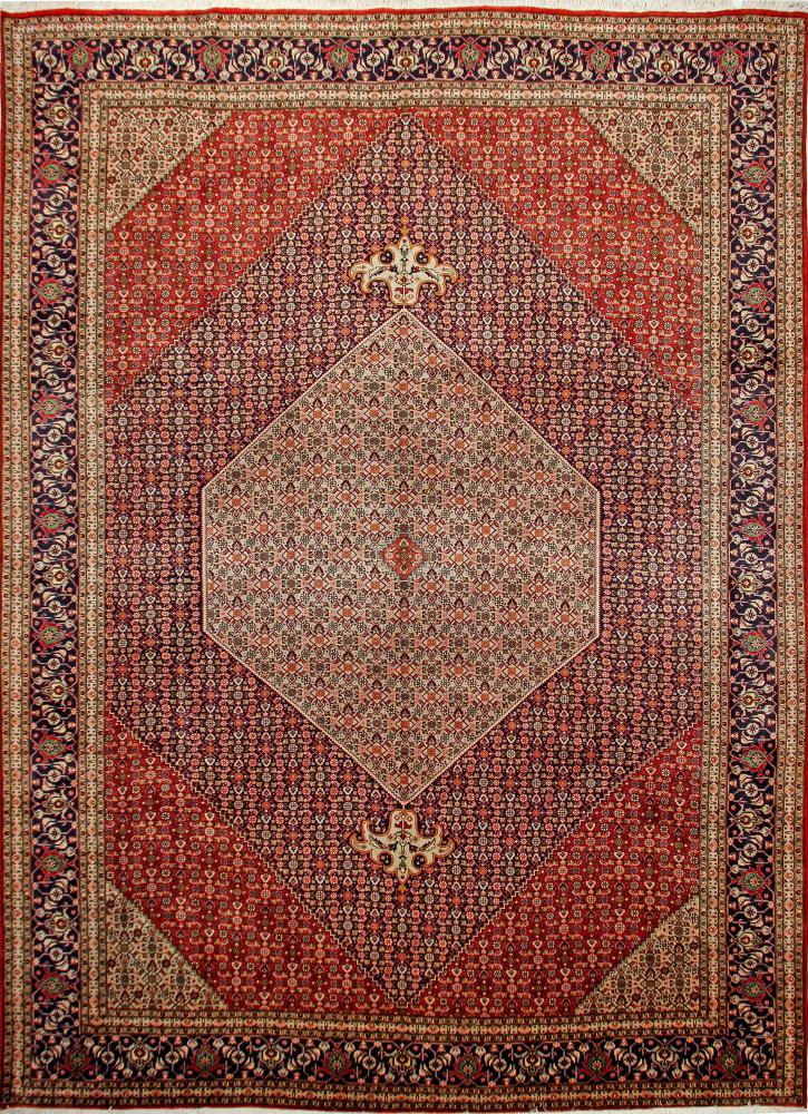 Tapis persan Tabriz Mahi 396x297 396x297, Tapis persan Noué à la main