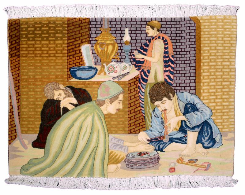 Persialainen matto Tabriz Bild 2'4"x3'3" 2'4"x3'3", Persialainen matto Solmittu käsin